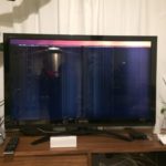 とうとうテレビが寒さでイカれた